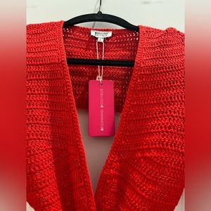 Red Summer Knit Dress